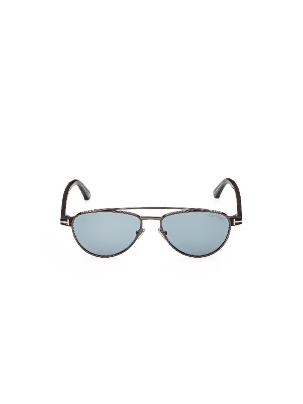 New Tom Ford Men's Sunglasses Grey Blue Lens Metal Frame FT1361 08V 55